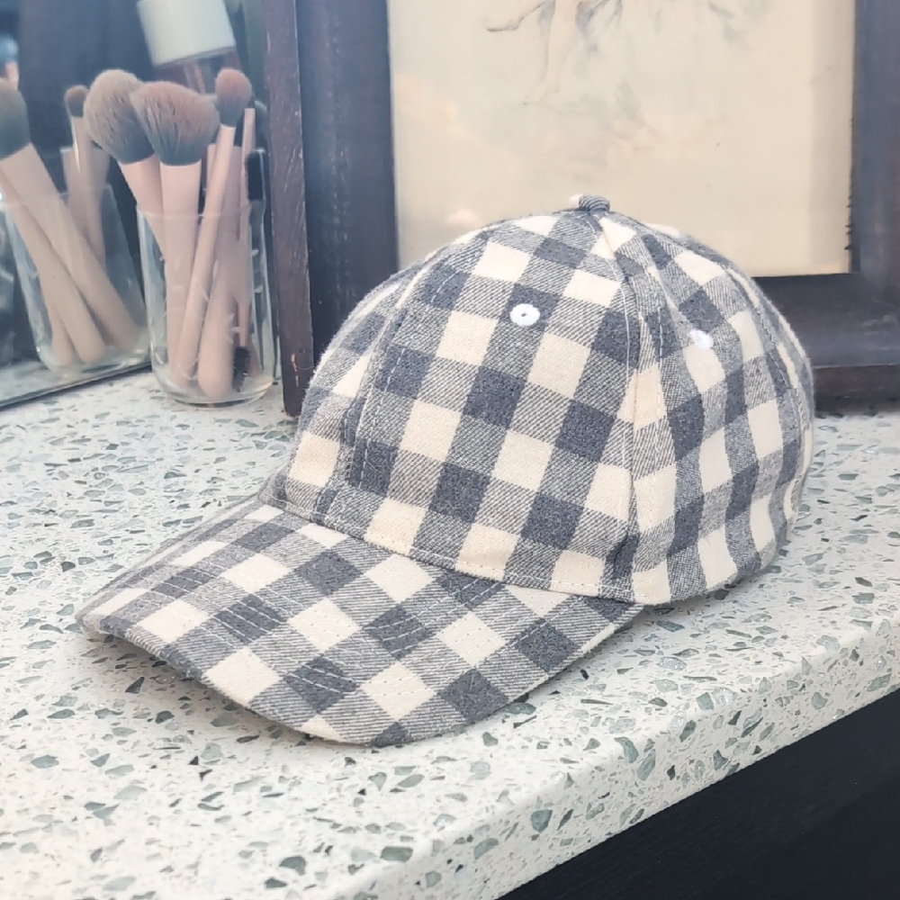 Plaid Gray Women's Hat